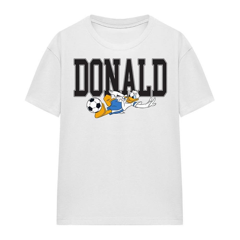 T-ShirtMotif Donald Duck Football Kick