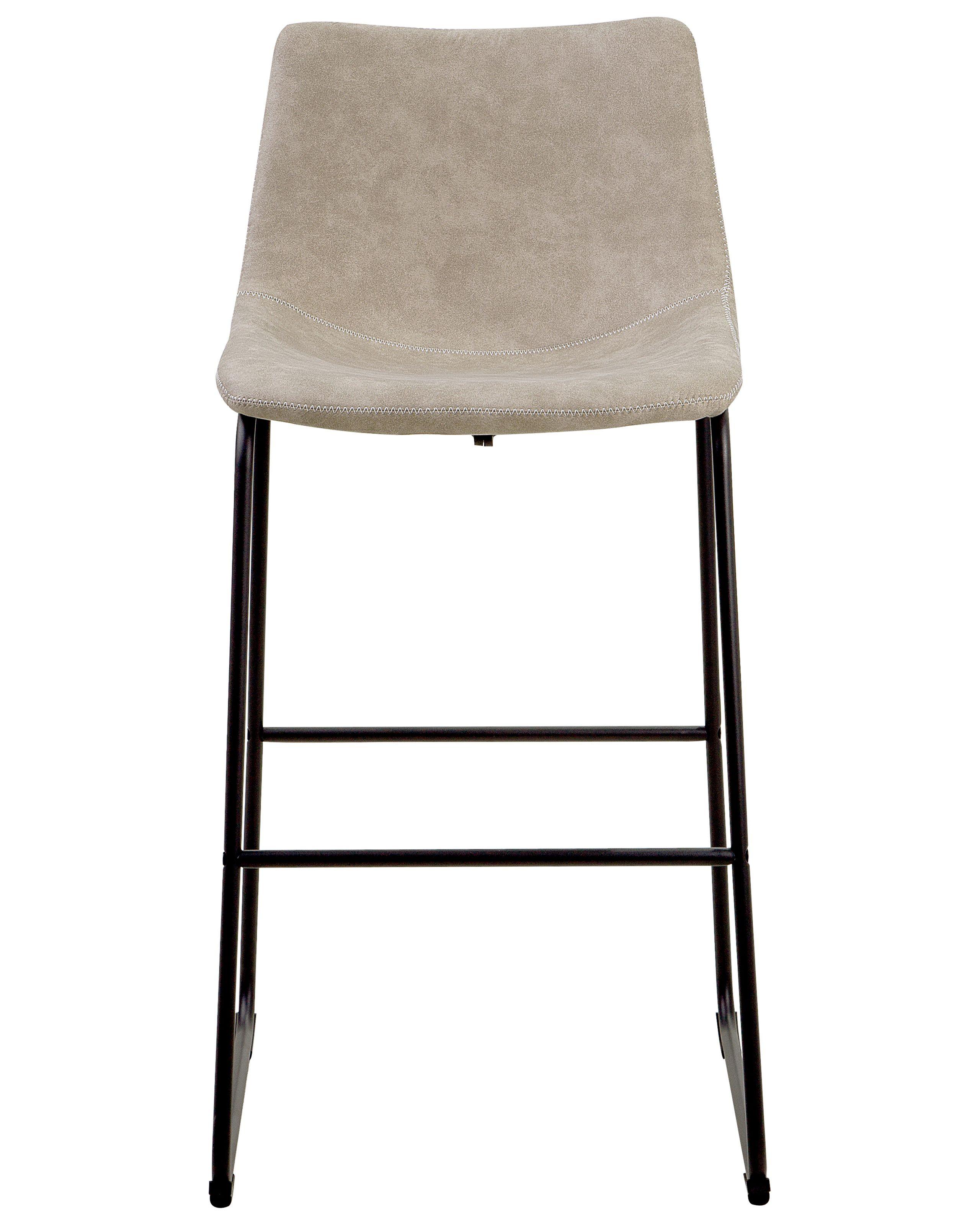 Beliani Set di 2 sedie alte en Tessuto Moderno FRANKS  