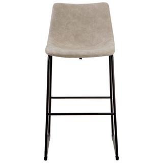 Beliani Set di 2 sedie alte en Tessuto Moderno FRANKS  