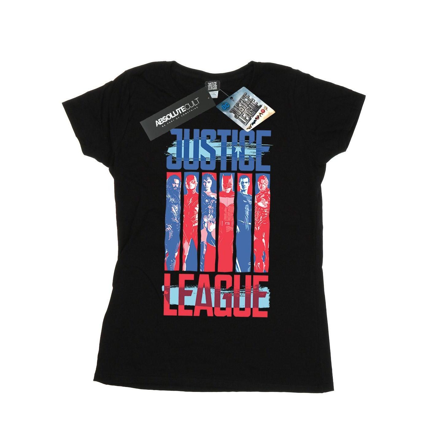 DC COMICS Justice League T-Shirt Stampata  