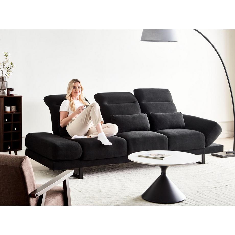 Beliani 3 Sitzer Sofa aus Stoff Modern IKAST  