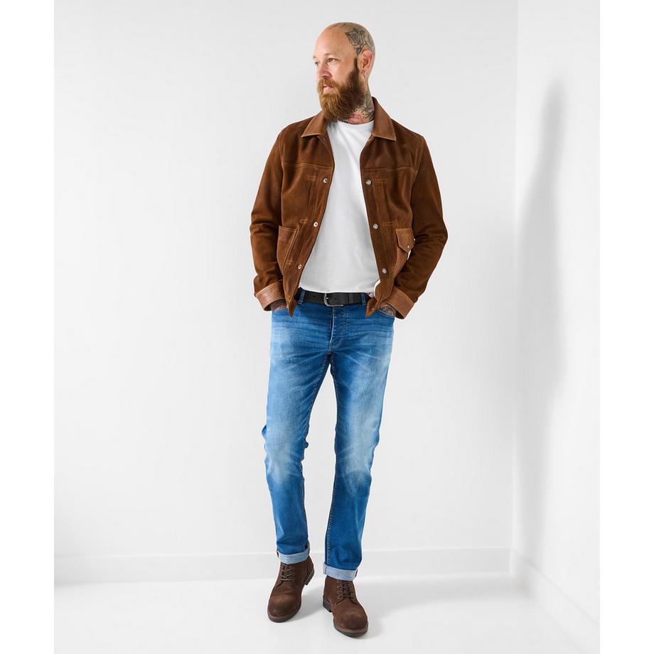 Mittelblaue Slim Jeans