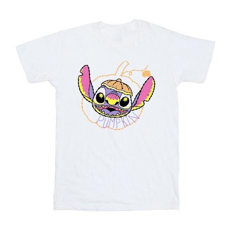 Lilo & Stitch Stitch Pumpkin T-Shirt Stampa Grafica  