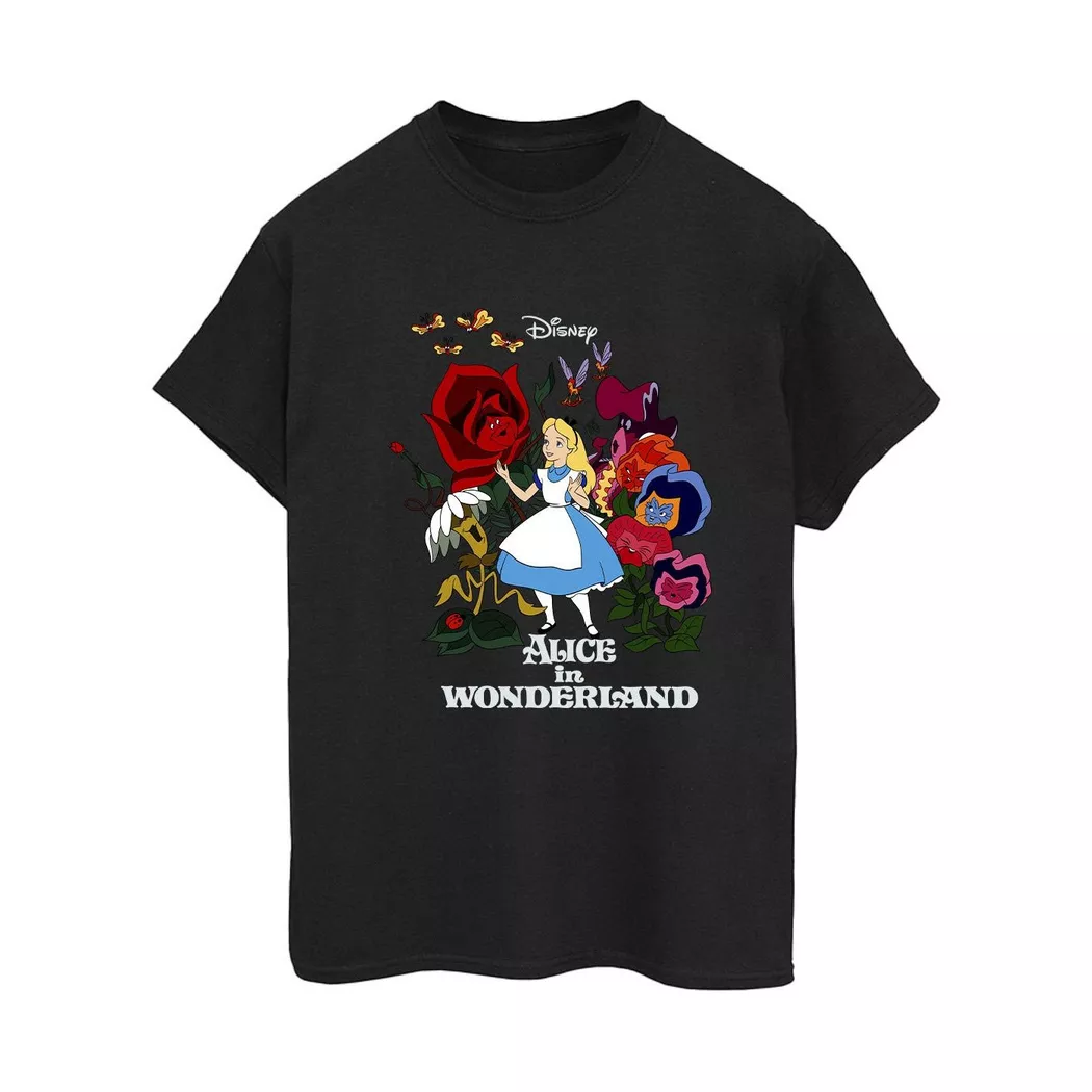 Disney - Alice in Wonderland TShirt, für Damen, Schwarz, Größe S