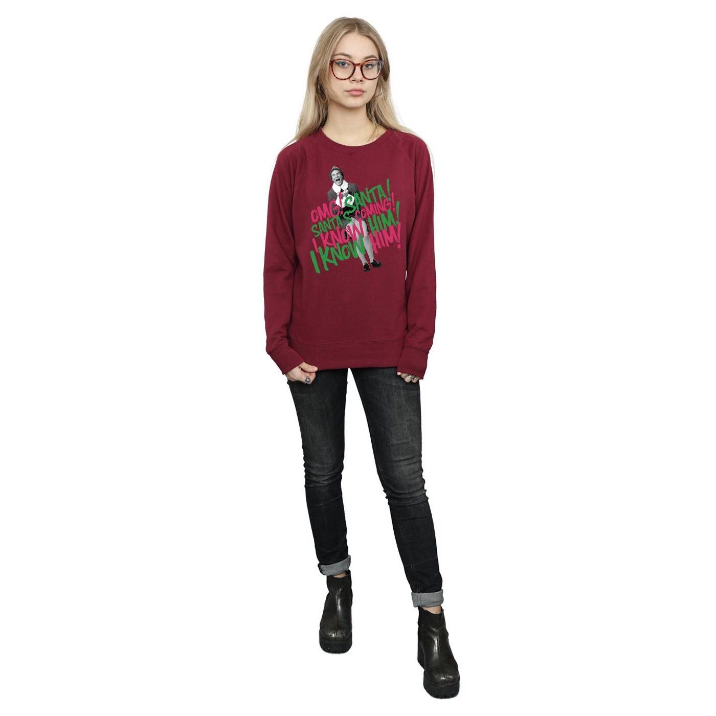 Elf Santa's Coming Sweatshirt Imprimé  