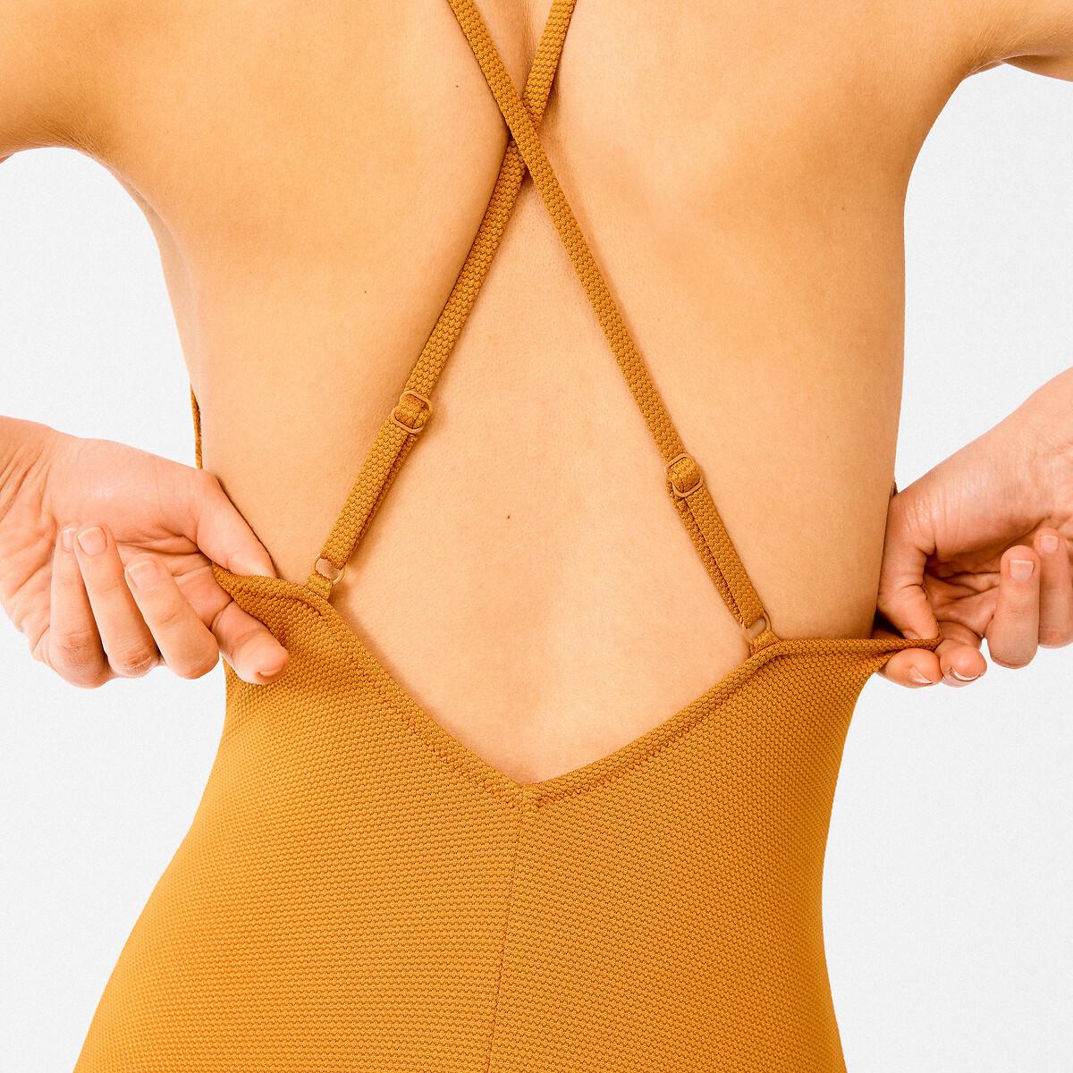 La Redoute Collections Maillot de bain Texturé Encolure Ballerine  