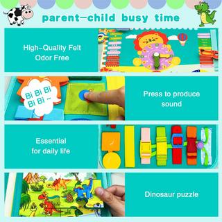 Activity-board  Busy Board, Activity Board für Kinder Spielzeug, frühes Lernspielzeug für Feinmotorik für Kleinkinder, Lernen grundlegenden Leben Dressing Fähigkeiten Motor Fähigkeiten Board 