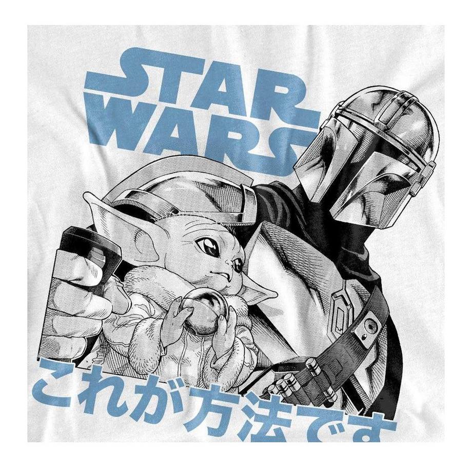 Star Wars: The Mandalorian  Maglietta Grogu E Mando Manga 