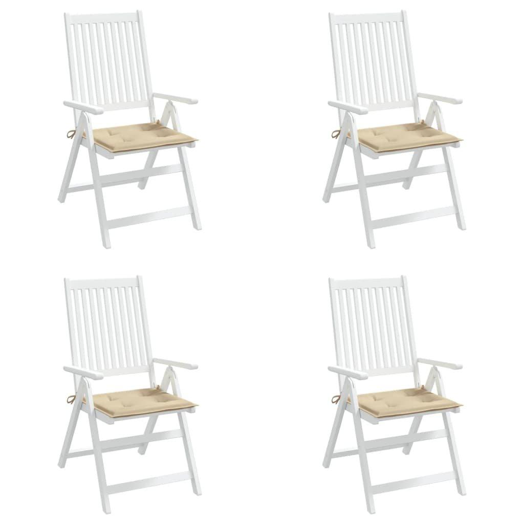 VidaXL Coussins de chaise de jardin 4 pcs   40x40x3 cm  