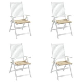 VidaXL Coussins de chaise de jardin 4 pcs   40x40x3 cm  