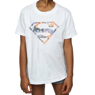 DC COMICS  Superman Floral Logo 2 TShirt 