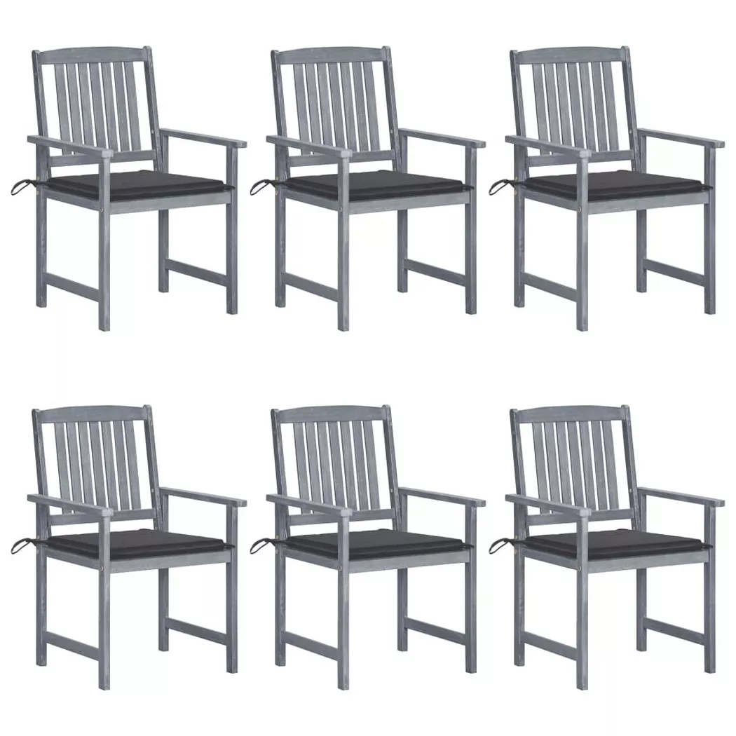 VidaXL - sedia da giardino, One Size, Grigio