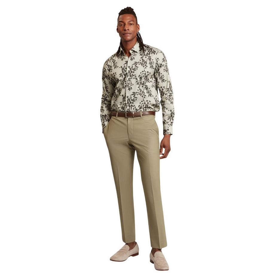 TED BAKER  Camicia Stampa Di Fogliame Manica Lunga 