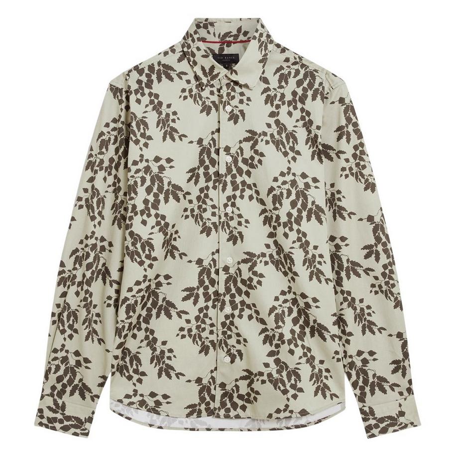 Chemise Manches Longues Motiftyle Imprimé Feuillage