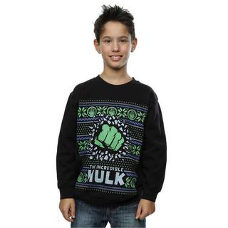 MARVEL  Hulk Fair Isle Christmas Sweatshirt 