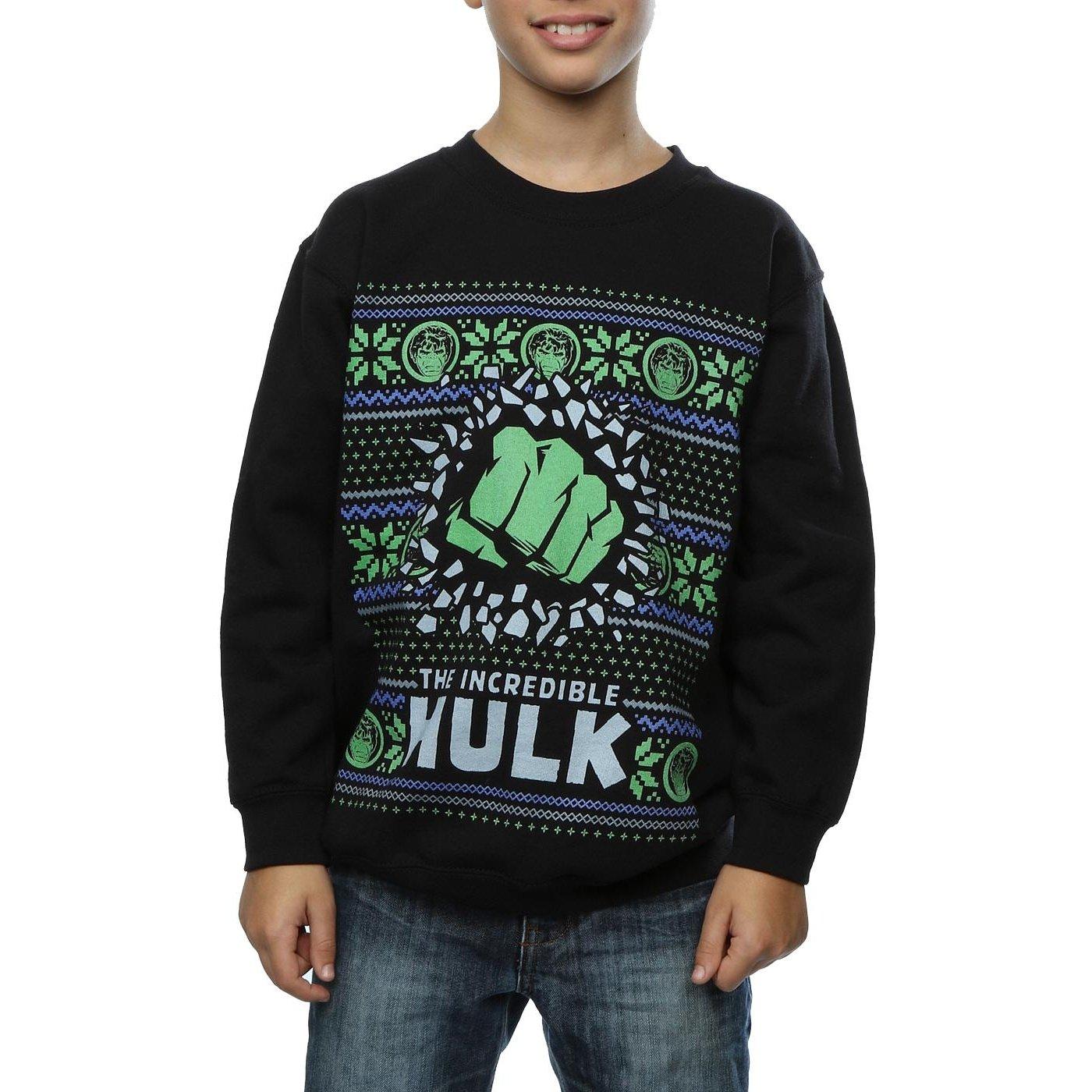 MARVEL  Sweat HULK FAIR ISLE CHRISTMAS 