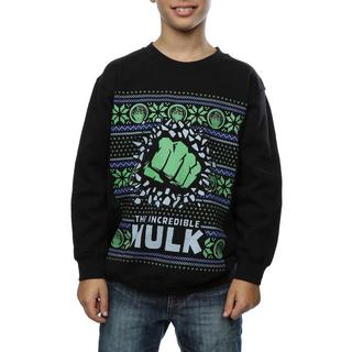 MARVEL  Hulk Fair Isle Christmas Sweatshirt 
