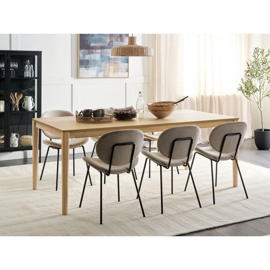 Beliani Esstisch aus MDF-Platte Klassisch ERMELO  