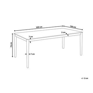 Beliani Table à manger 8 places en MDF Traditionnel ERMELO  