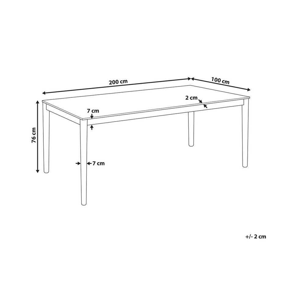 Beliani Esstisch aus MDF-Platte Klassisch ERMELO  