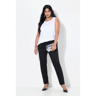 Ulla Popken Chino Slim Fit Hose Elastikbund Saumschlitze  