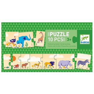 Djeco  Puzzle Duo Kleine und Grosse (10Teile) 