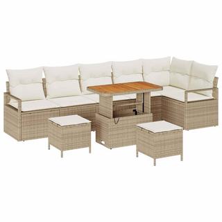 VidaXL Garten-sofa-set poly-rattan  