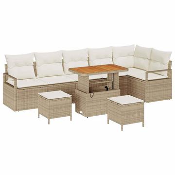Garten-sofa-set poly-rattan