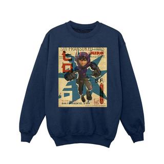 Disney  Big Hero 6 Baymax Hiro Newspaper Sweatshirt 