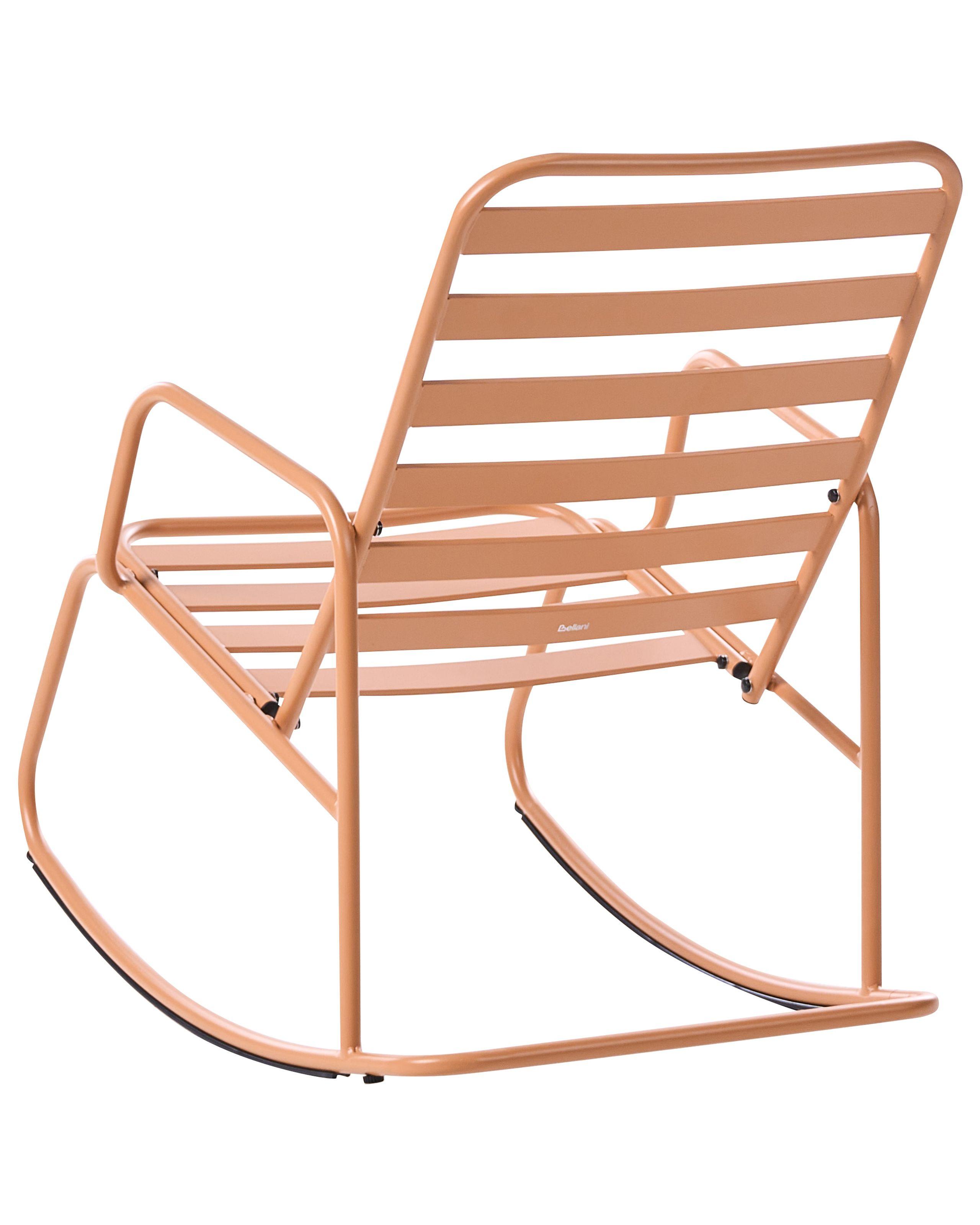 Beliani Fauteuil à bascule de jardin en Aluminium Moderne TURI  