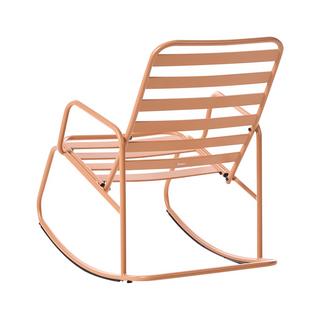 Beliani Fauteuil à bascule de jardin en Aluminium Moderne TURI  