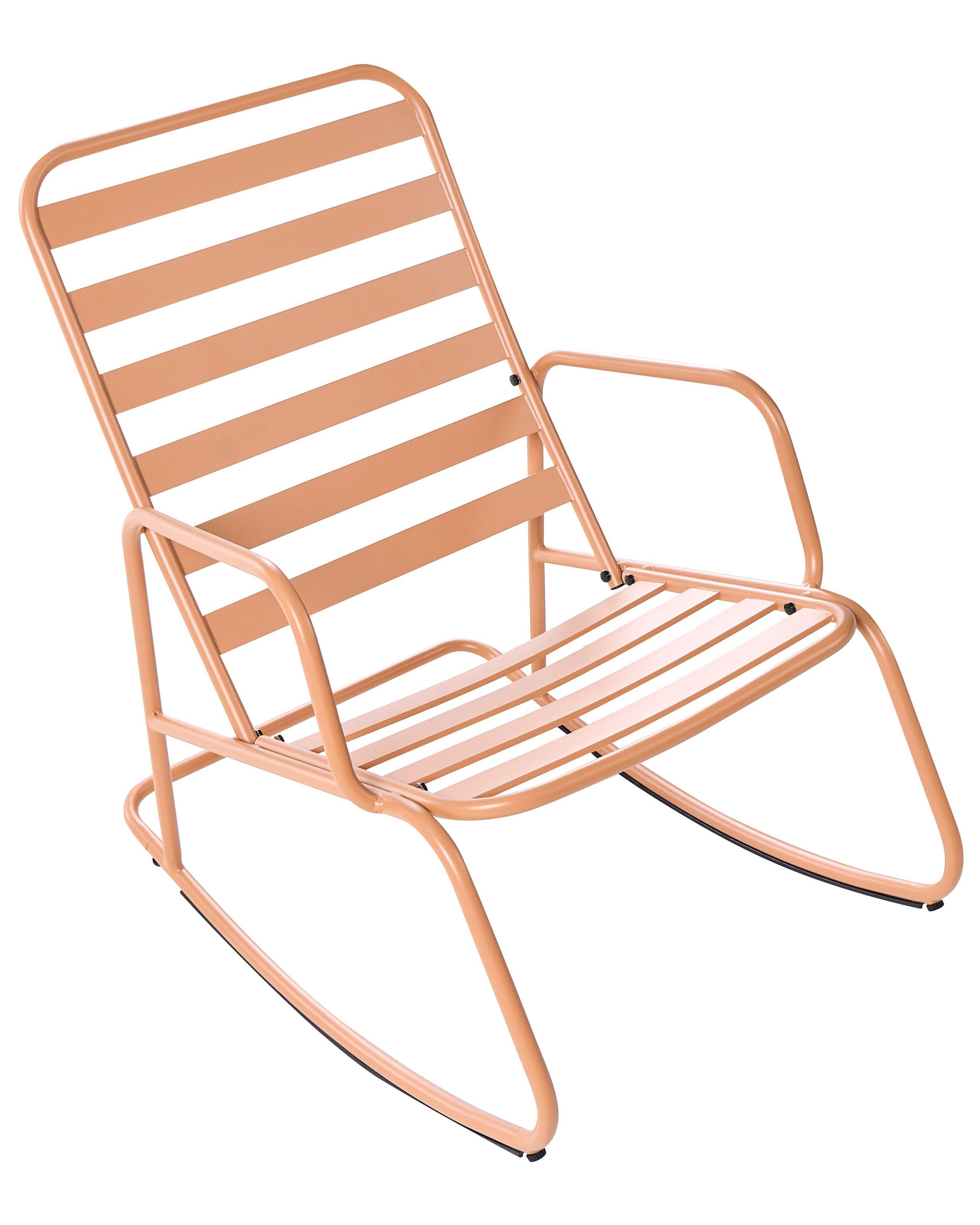 Beliani Fauteuil à bascule de jardin en Aluminium Moderne TURI  