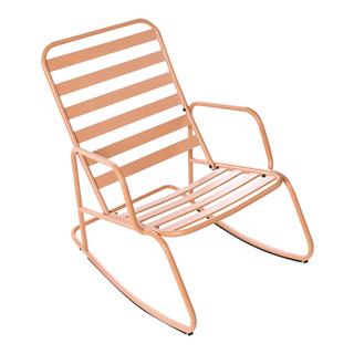 Beliani Fauteuil à bascule de jardin en Aluminium Moderne TURI  