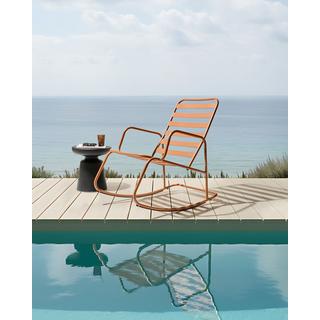 Beliani Fauteuil à bascule de jardin en Aluminium Moderne TURI  