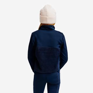 FOUGANZA  Fleece Kinder Reiten mit Reissverschluss Polyester 