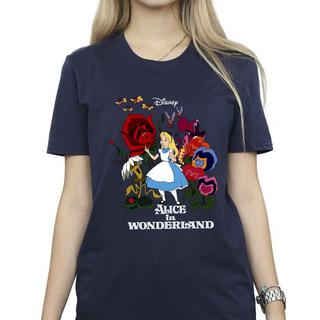 Disney  Alice In Wonderland Flowers TShirt 