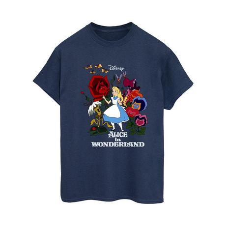 Disney  Alice In Wonderland Flowers TShirt 