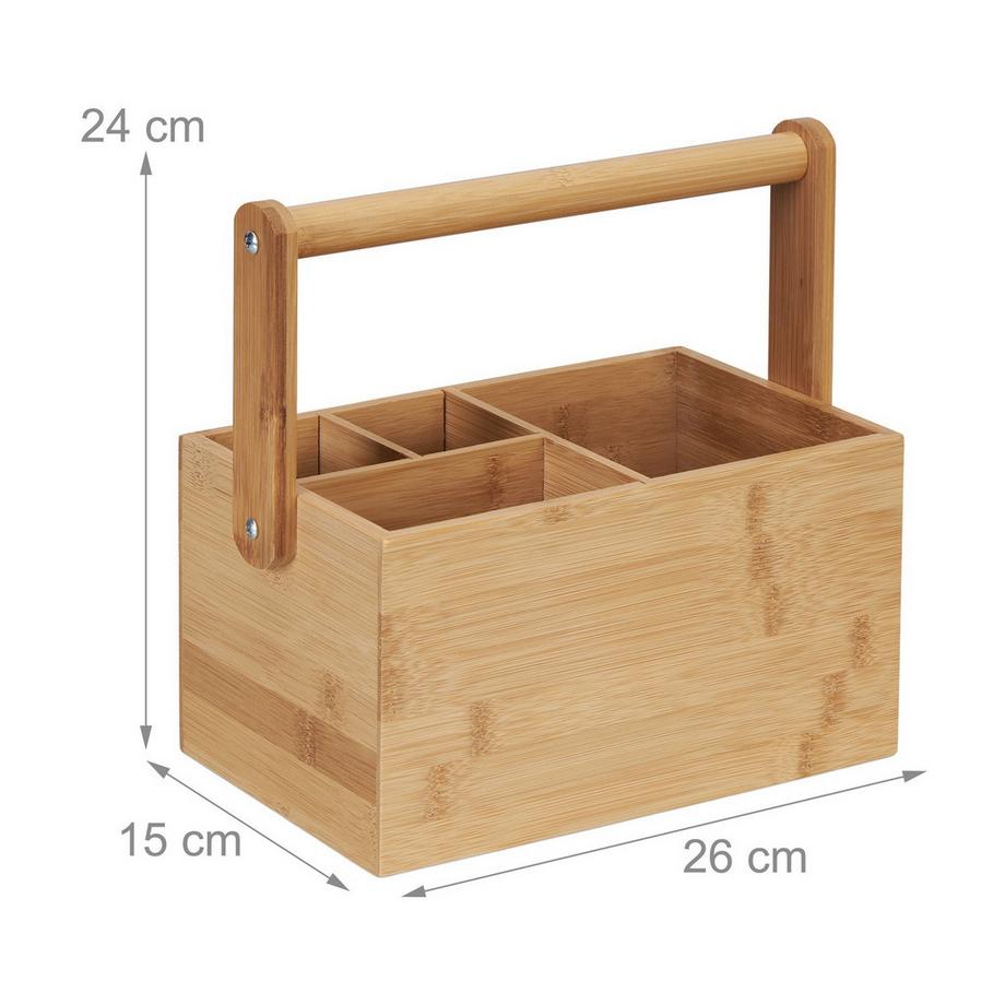 B2X  Bambus-Organizer mit Griff 