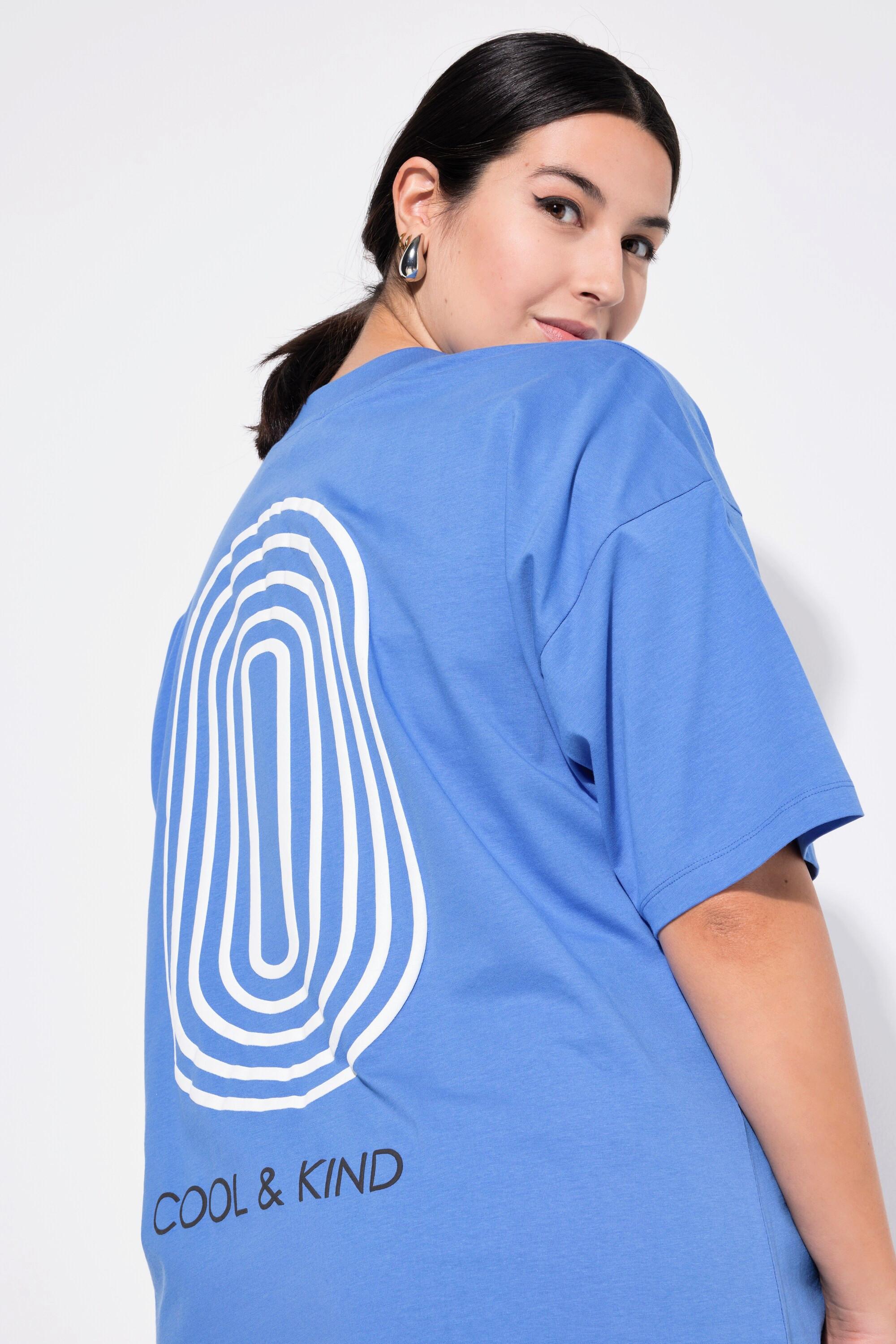 Studio Untold T-shirt Oversized Imprimé Arc Manches Mi-longues  