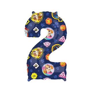 amscan  Paw Patrol Folienballon Zahl 2 (43x66cm) 