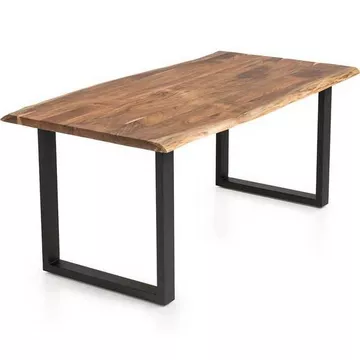 Table à manger acacia naturel pied U 180x90