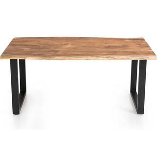 mutoni Table de salle à manger acacia naturel pied en U 180x90  