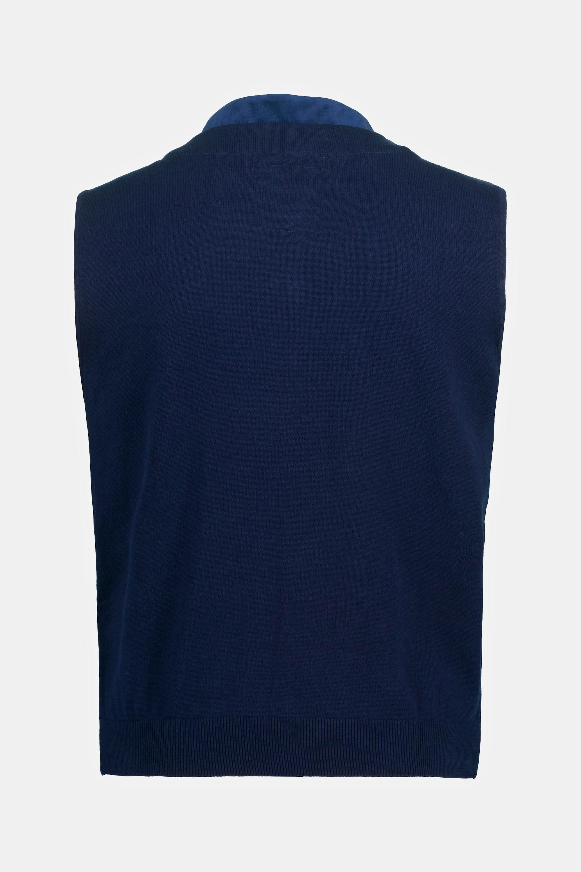 JP1880 Gilet Tracht Velluto Collo Alto Dorso Lavorato a Maglia  