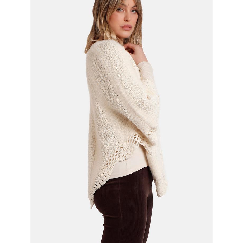 Admas Romantic Unifarbener Poncho  