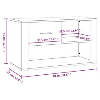 VidaXL Armoire à chaussures bois d'ingénierie  