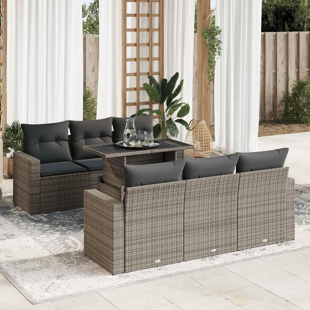 VidaXL Gartensofa set poly-rattan  