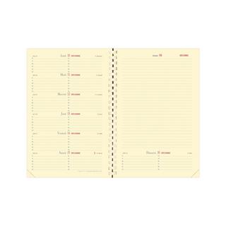 Quo Vadis Quo Vadis - Agenda - Spiralé - 2025 - Note 15 S - Semainier Notes - Français - Soho - Rose - 12 mois et 1/2 de mi-décembre à décembre - 10x15 cm - Papier Clairefontaine ivoire - Fabrication française  