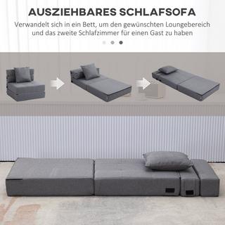 HOMCOM Chaise de couchage  