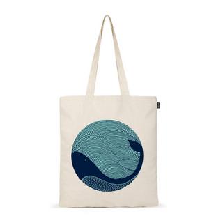 Only-bags.store Ästhetische Wal Print Canvas Tragetasche  