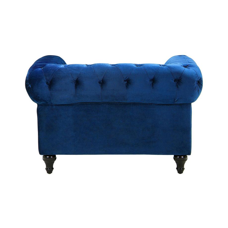 Beliani Sessel aus Samtstoff Glamourös CHESTERFIELD  